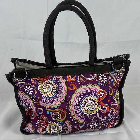 LeSportsac Floral Paisley Tote Bag- Multi-Color Nylon Shoulder Purse - Picture 5 of 16